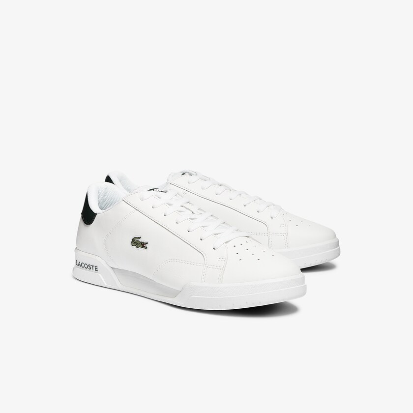 Tenis Lacoste Twin Serve Leather Colour-Pop Hombre Blancos | YE4-92749K9