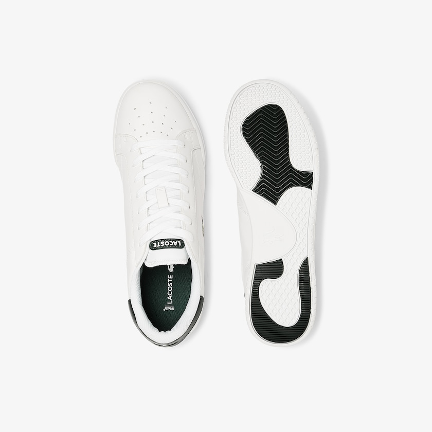 Tenis Lacoste Twin Serve Leather Colour-Pop Hombre Blancos | YE4-92749K9