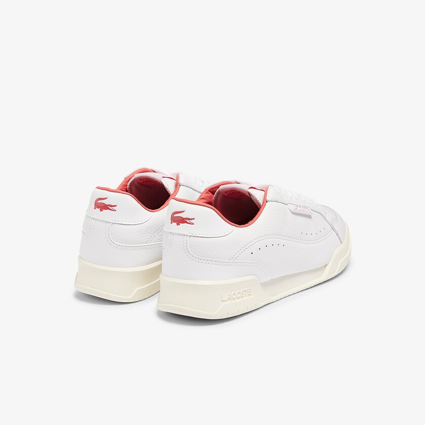 Tenis Lacoste Twin Serve Luxe Leather Hombre Blancos Beige | OG2-82278I2