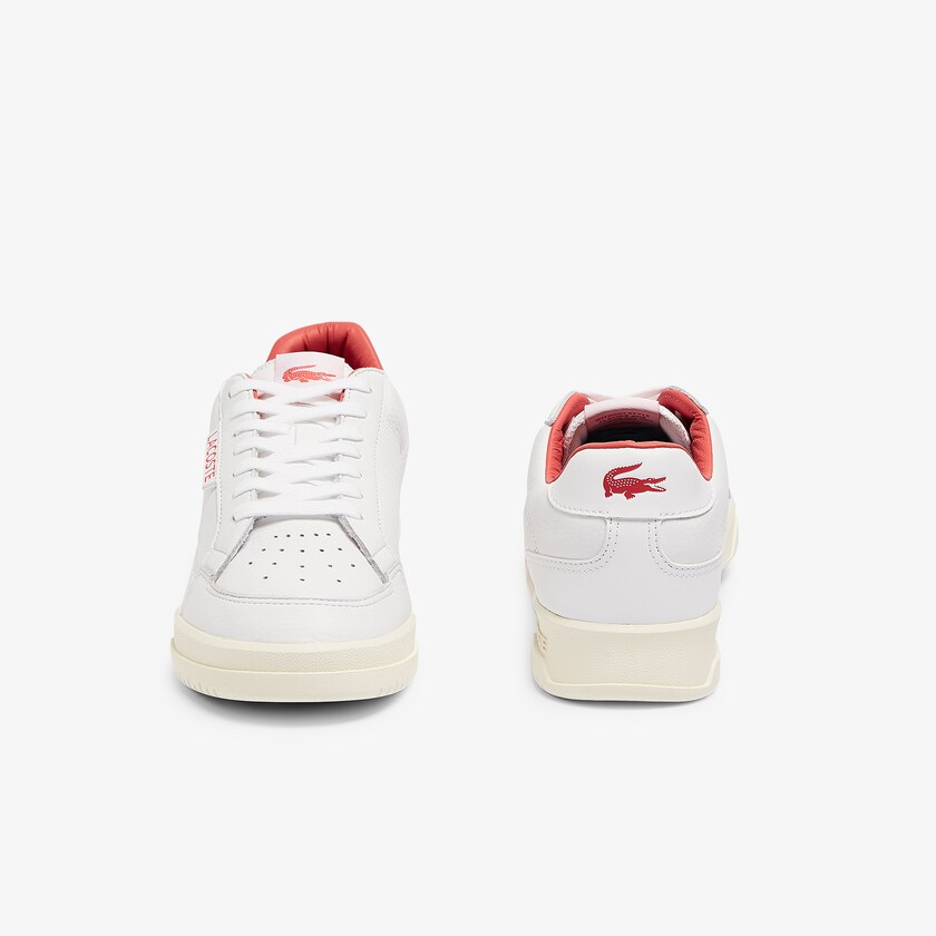 Tenis Lacoste Twin Serve Luxe Leather Hombre Blancos Beige | OG2-82278I2