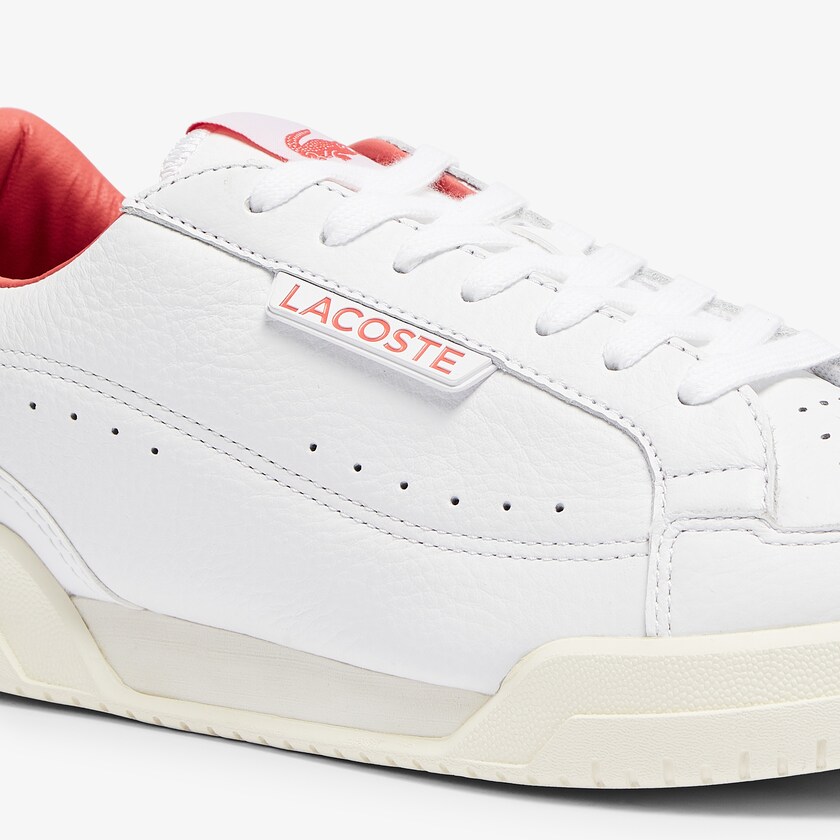 Tenis Lacoste Twin Serve Luxe Leather Hombre Blancos Beige | OG2-82278I2