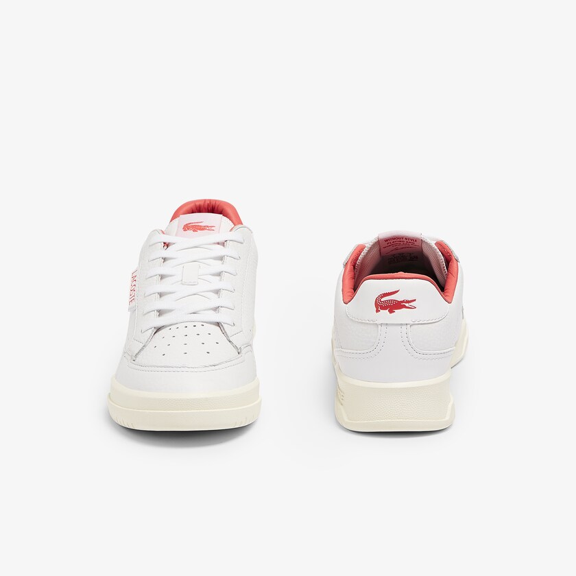 Tenis Lacoste Twin Serve Luxe Leather and Synthetic Mujer Blancos Beige | LX9-37553W7