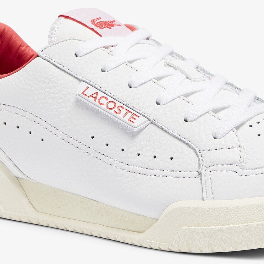 Tenis Lacoste Twin Serve Luxe Leather and Synthetic Mujer Blancos Beige | LX9-37553W7