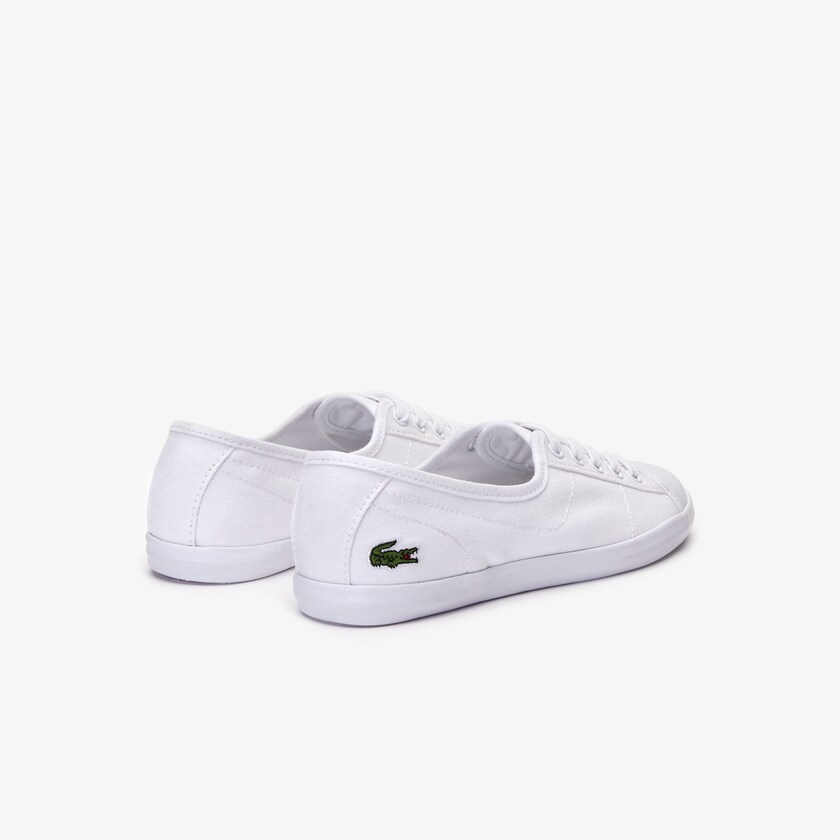 Tenis Lacoste Ziane Canvas Mujer Blancos | LO9-19941T8