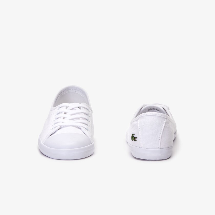 Tenis Lacoste Ziane Canvas Mujer Blancos | LO9-19941T8