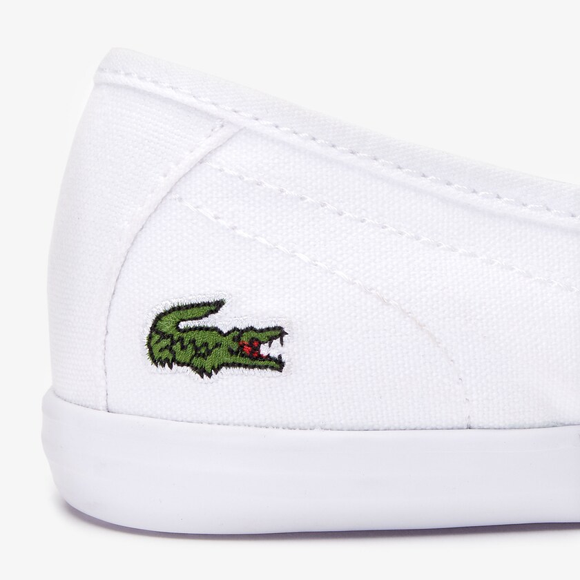 Tenis Lacoste Ziane Canvas Mujer Blancos | LO9-19941T8