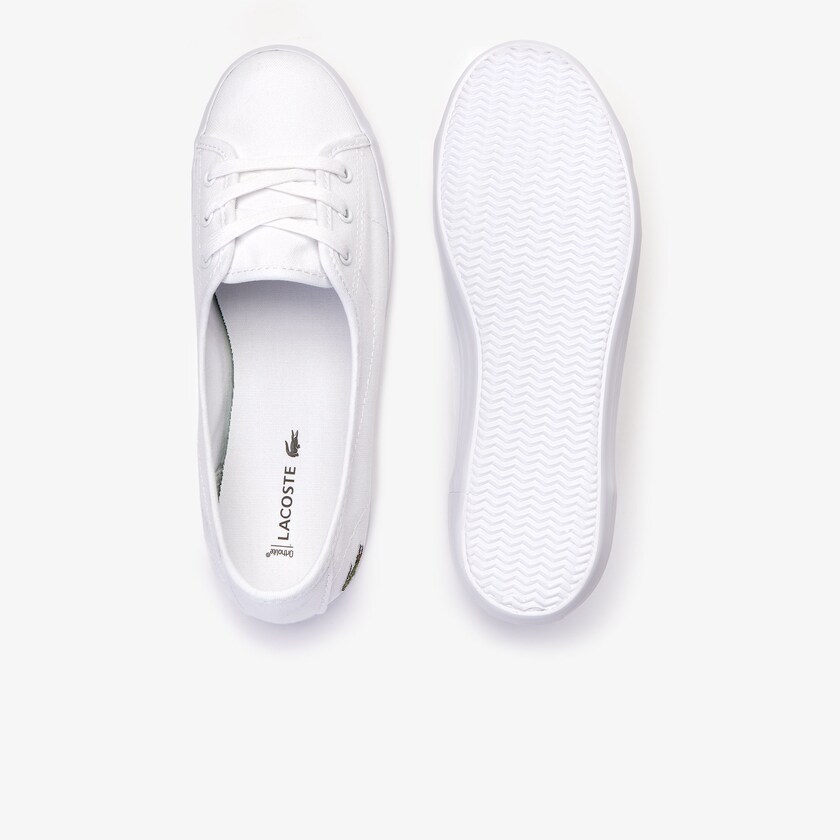 Tenis Lacoste Ziane Chunky Canvas Mujer Blancos | HO8-92379H5