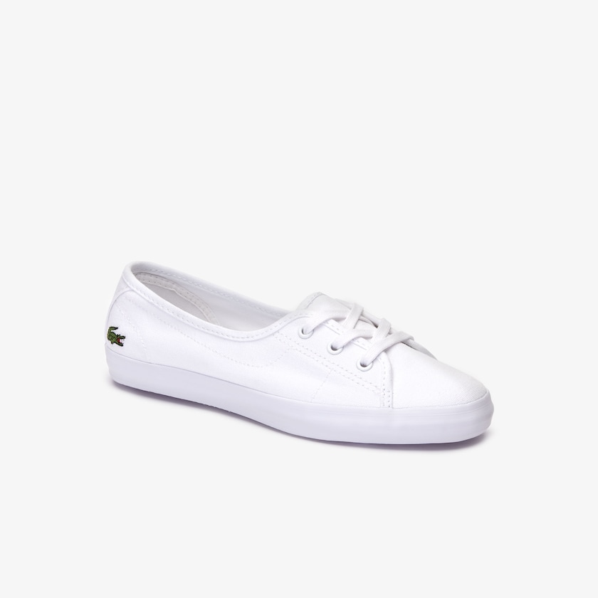 Tenis Lacoste Ziane Chunky Canvas Mujer Blancos | HO8-92379H5