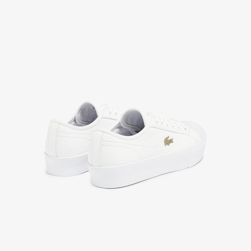 Tenis Lacoste Ziane Plus Grand Leather Mujer Blancos Blancos | HE2-44694E5