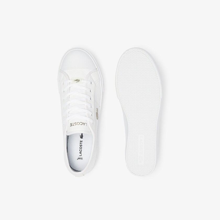 Tenis Lacoste Ziane Plus Grand Leather Mujer Blancos Blancos | HE2-44694E5