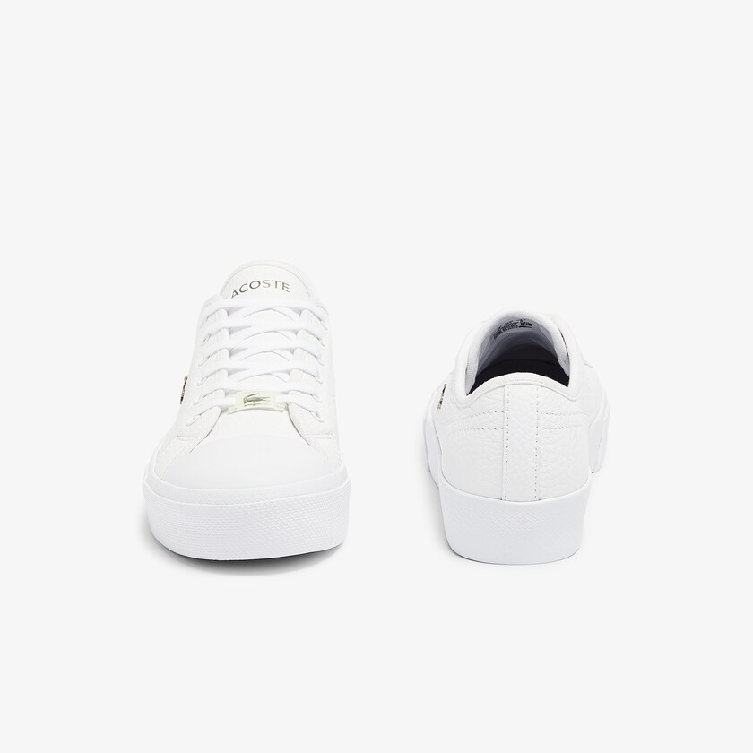 Tenis Lacoste Ziane Plus Grand Leather Mujer Blancos Blancos | HE2-44694E5