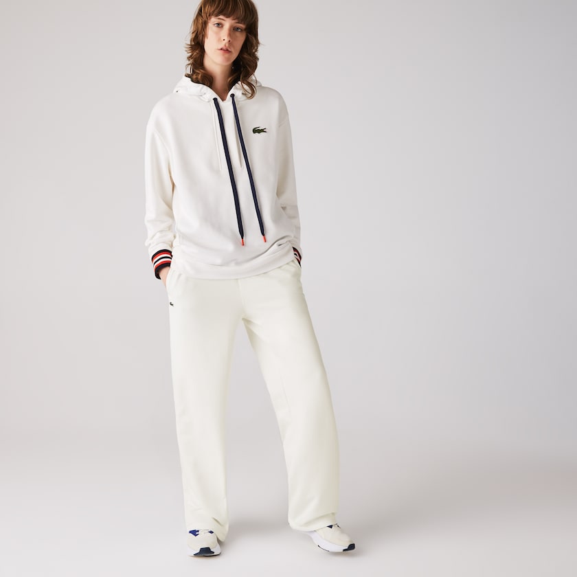 Pantalones Deportivos Lacoste Cotton Fleece Mujer Blancos | RM1-73337Y0