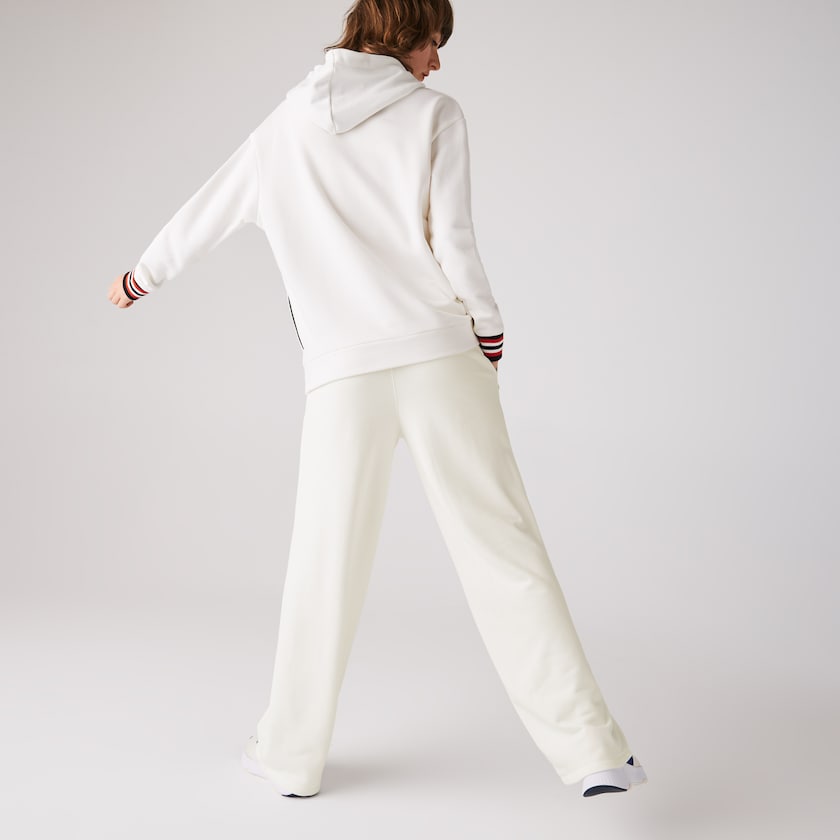 Pantalones Deportivos Lacoste Cotton Fleece Mujer Blancos | RM1-73337Y0