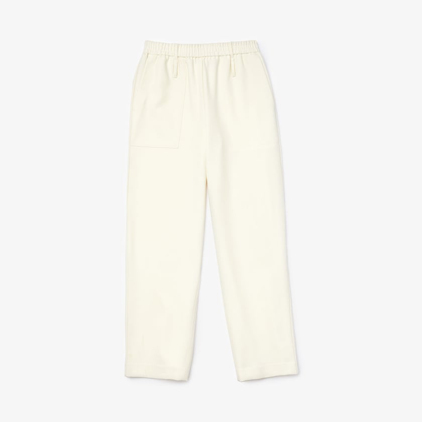 Pantalones Deportivos Lacoste Cotton Fleece Mujer Blancos | RM1-73337Y0