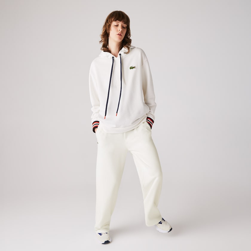 Pantalones Deportivos Lacoste Cotton Fleece Mujer Blancos | RM1-73337Y0