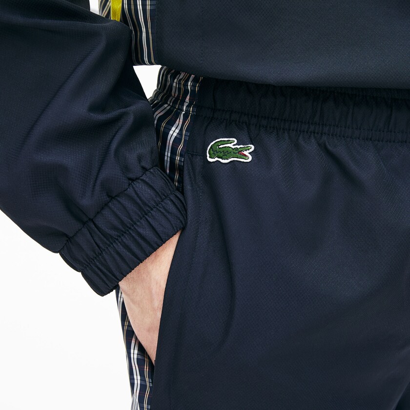 Pantalones Deportivos Lacoste LIVE Patchwork Hombre Azules Amarillos Blancos | BB3-07860G8