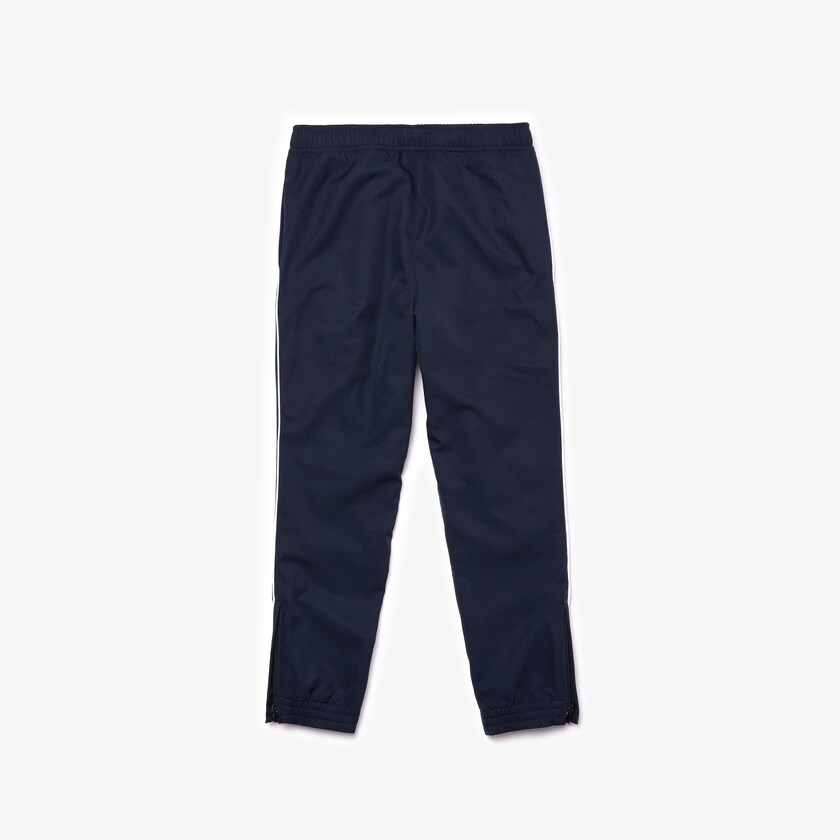 Pantalones Deportivos Lacoste Niños Azul Marino Azules Blancos SPORT Piped Lightweight FC7-06560X9