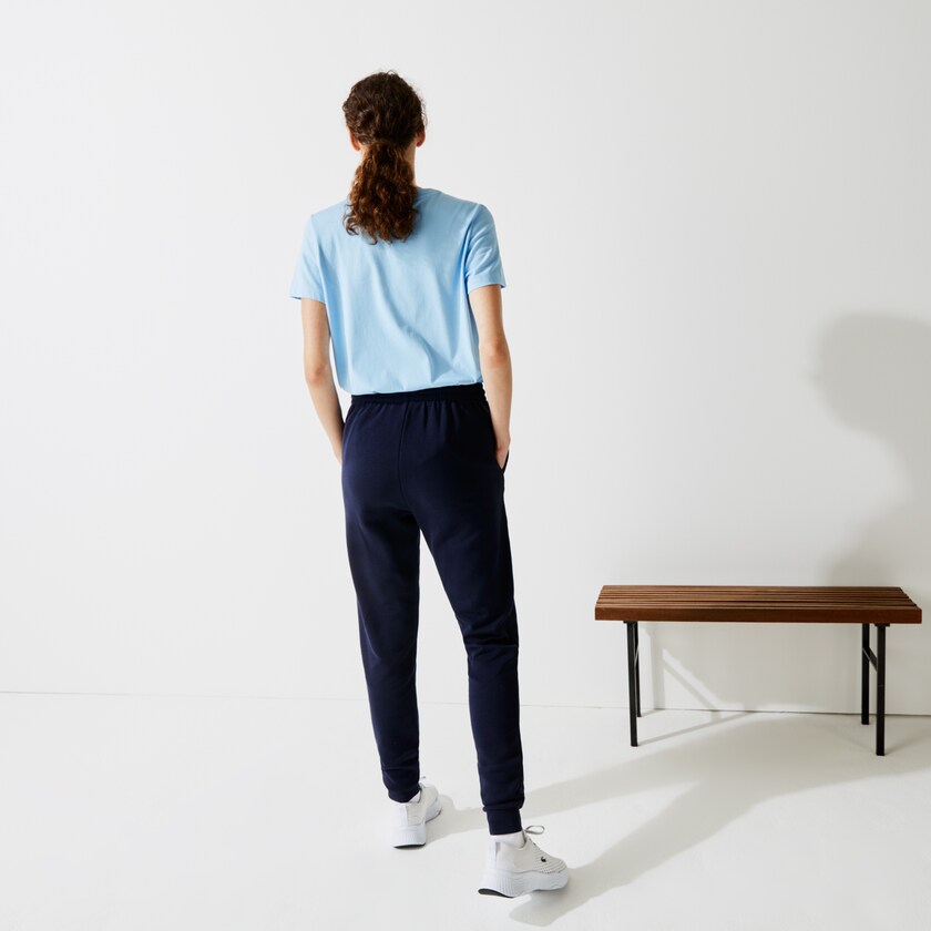 Pantalones Deportivos Lacoste SPORT Tennis Fleece Mujer Azul Marino Azules | HZ4-03310T5