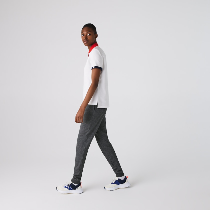 Pantalones Deportivos Lacoste SPORT Tennis Fleece Mujer Grises | VY3-30543V2