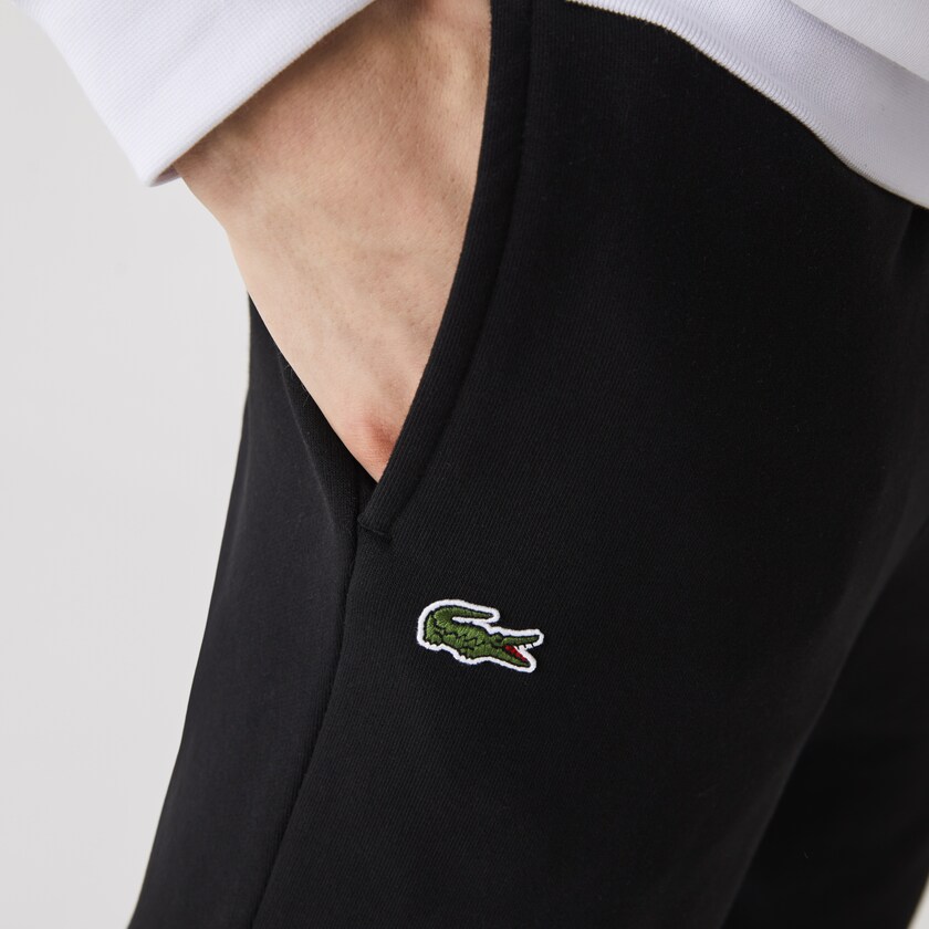 Pantalones Deportivos Lacoste SPORT Tennis in fleece Hombre Negros | DJ4-74777B7