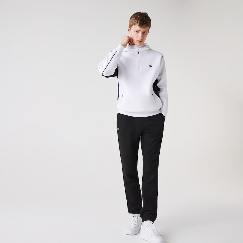 Pantalones Deportivos Lacoste SPORT Tennis in fleece Hombre Negros | DJ4-74777B7