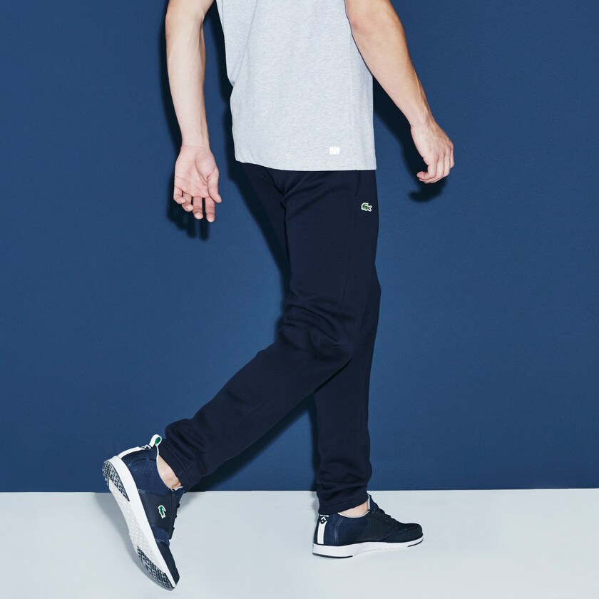 Pantalones Deportivos Lacoste SPORT Tennis in fleece Hombre Azul Marino Azules | JZ8-63026Q3