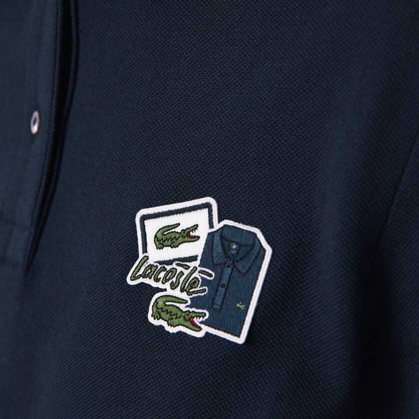 Vestido Lacoste Badge Polo Mujer Azul Marino Azules | OA2-39273E9