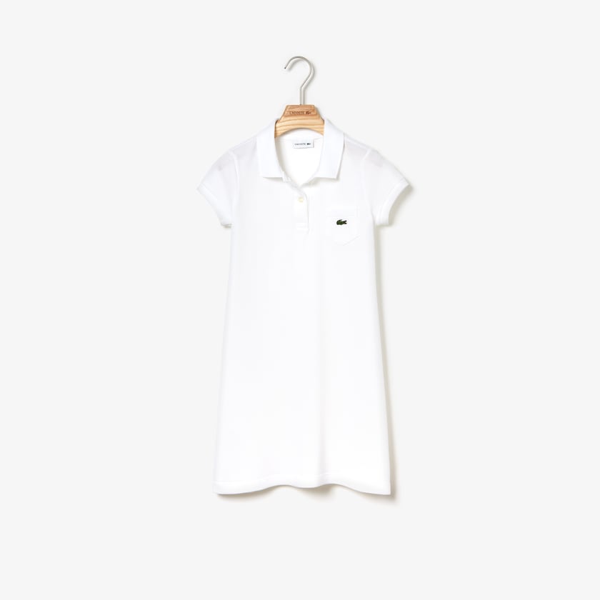 Vestido Lacoste Niños Blancos Polo-Style Cotton PP1-91439B2