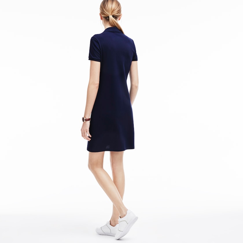 Vestido Lacoste Polo in stretch mini piqué Mujer Azul Marino Azules | UX8-82278T7
