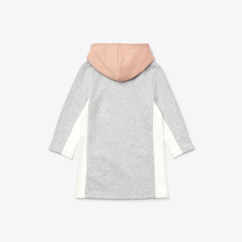Vestido Lacoste Niños Grises Rosas Blancos SPORT Colorblock Fleece Sweatshirt LQ8-05850B9