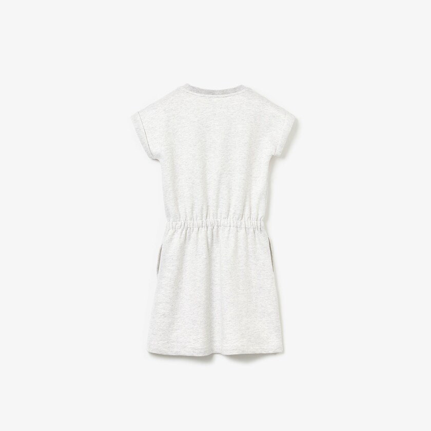 Vestido Lacoste Niños Grises Tricolor Stripe Drop Shoulder CY6-74257P0